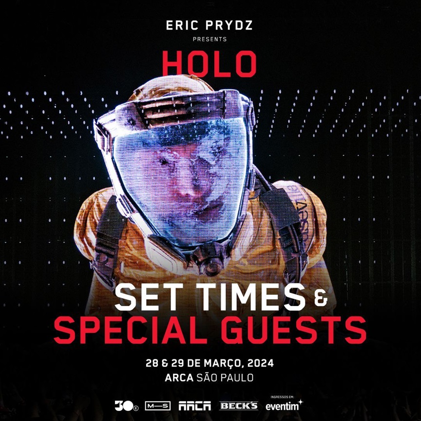 Eric Prydz terá os DJs JP Castro, Alexandre Chaves e Christoph na abertura de seu espetáculo HOLO em São Paulo